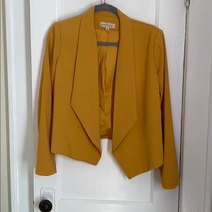 NWOT Philosophy A Symmetrical Mustard Blazer